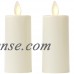 Luminara 02020 - 1.75" x 3" Ivory (Unscented) Votive Wavy Edge Realistic Flame LED Plastic Candle Light with Timer (2 pa   